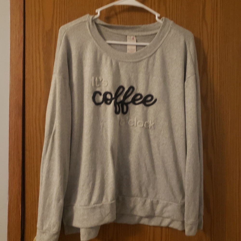 Its coffee o clock sweatshirt